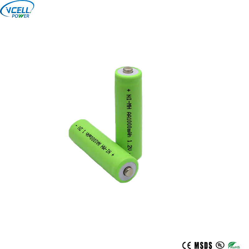 Batterie rechargeable AA NIMH 1,2 V 1 000 mAh