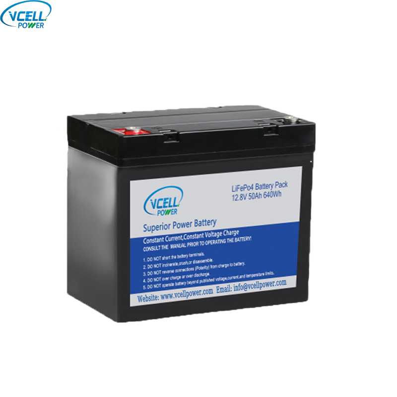 Batterie LiFePO4 à cycle profond 12,8 V 50 Ah