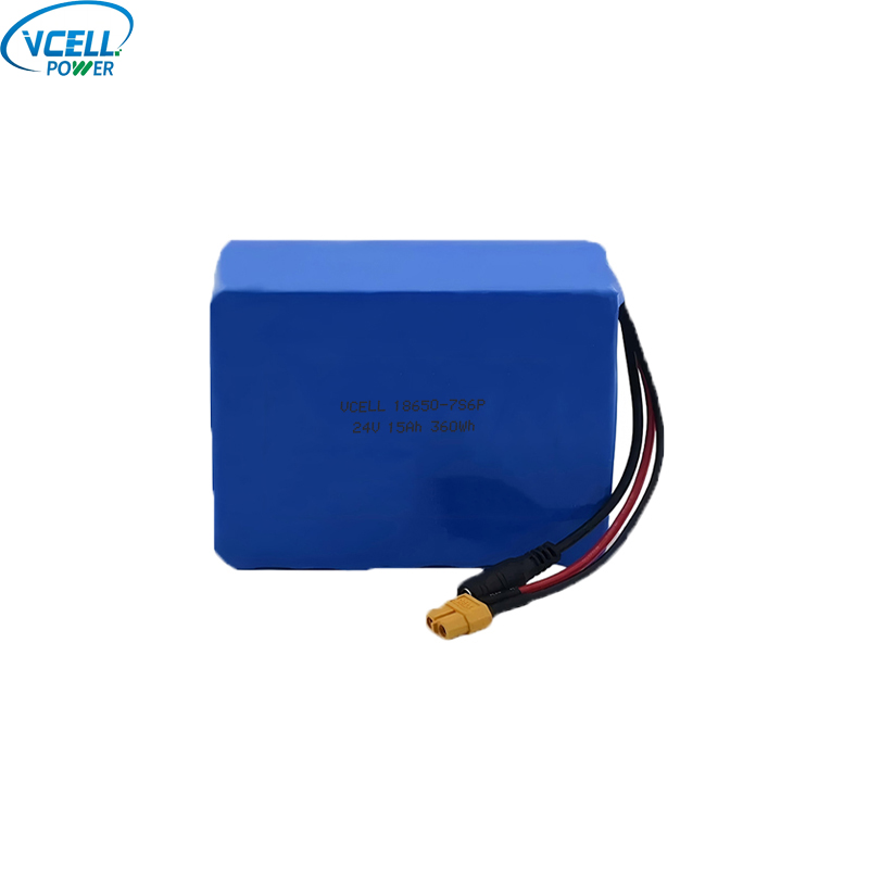 Batterie au lithium-ion pour vélo électrique 24V 15Ah