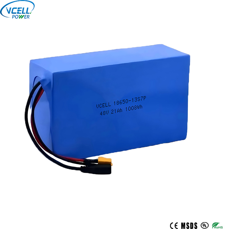 Batterie lithium-ion rechargeable 48V 21Ah 18650