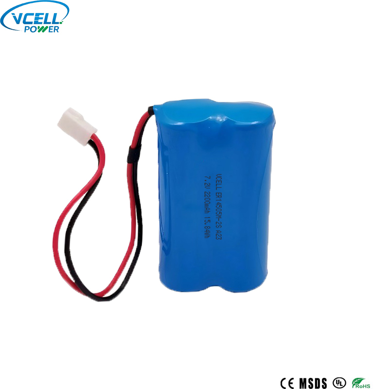 Batterie primaire au lithium 7,2 V 2200 mAh ER14505-2S