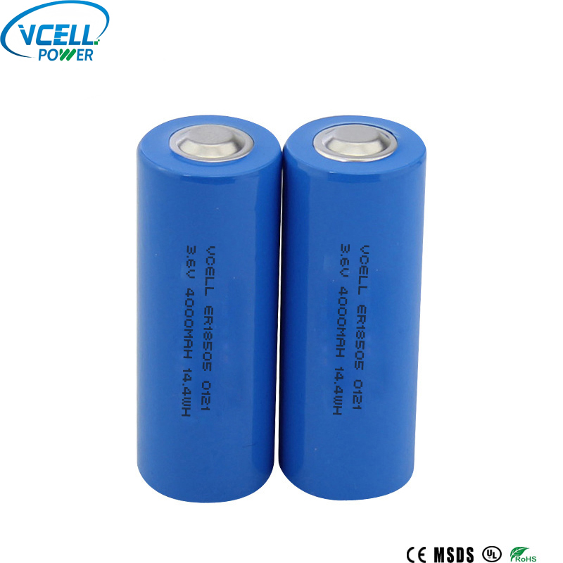 Batterie primaire Li SOCL2 ER18505 3,6 V 4000 mAh